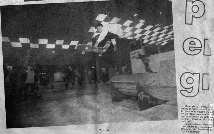 Sad rampa de saltos feria Ifebal 1991. Miguel Urbina.