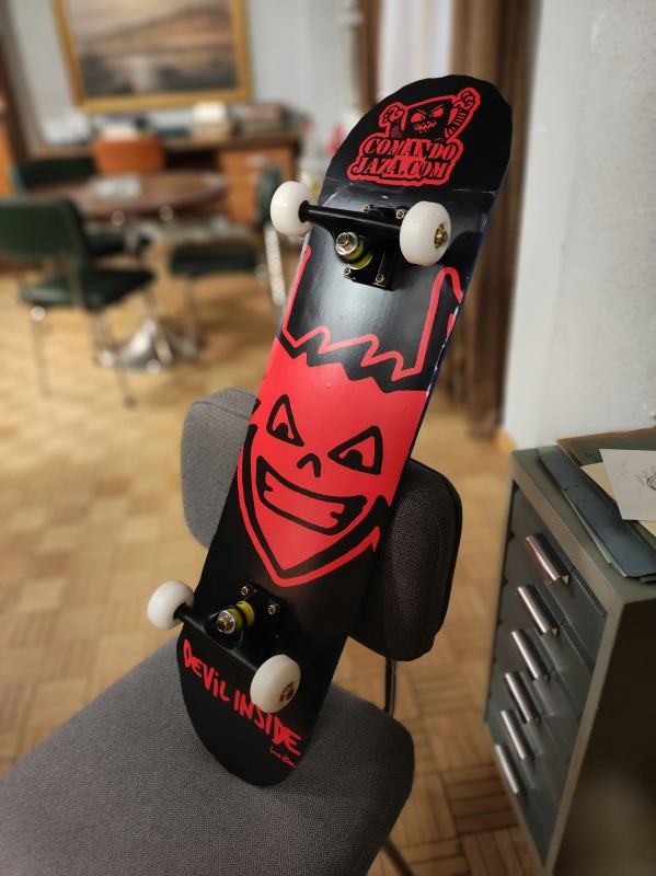 DEVIL INSIDE SKATE, Diseño propio de tablas, Lucas Baró