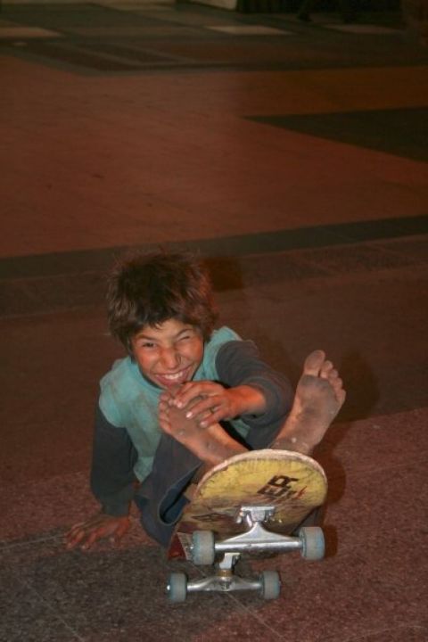 Gitano con tabla