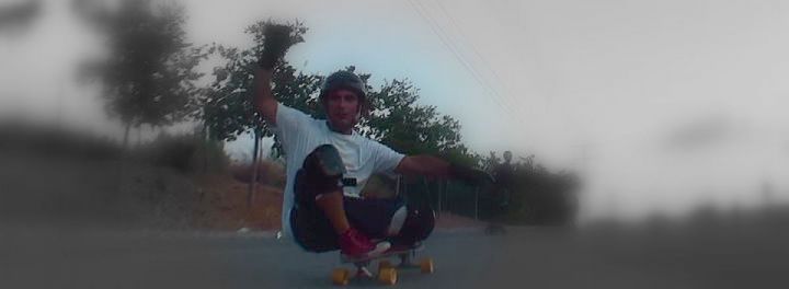 Old school longboard carving son moix mallorca