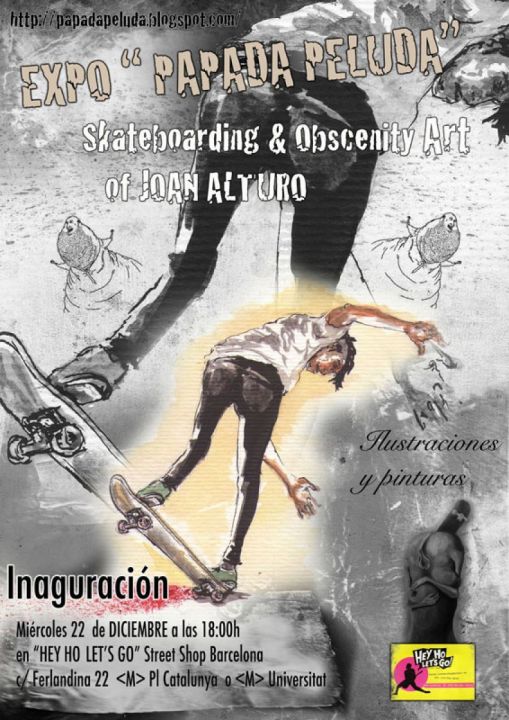 Expo papada peluda skateboarding obscenity art of