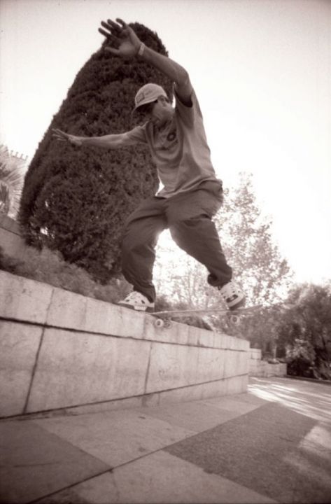 Tony frontana fs noseslide palma streets 1999 foto