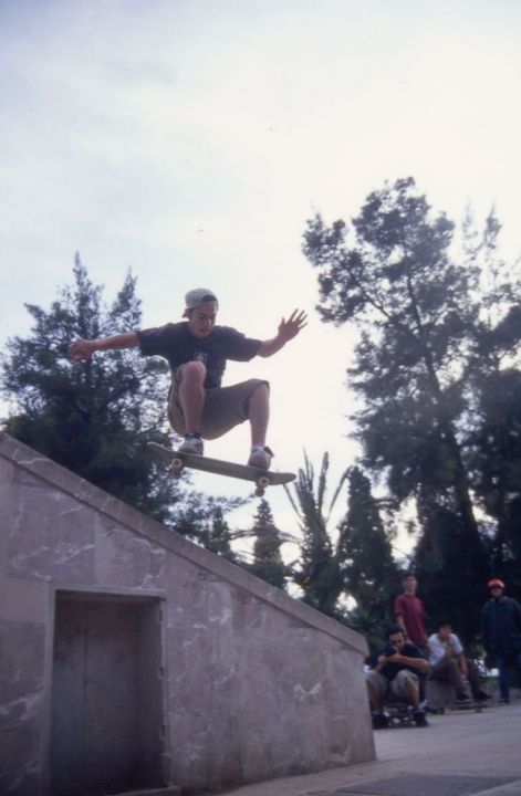 Javi cadavieco ollie over handrail sfx 1998 foto