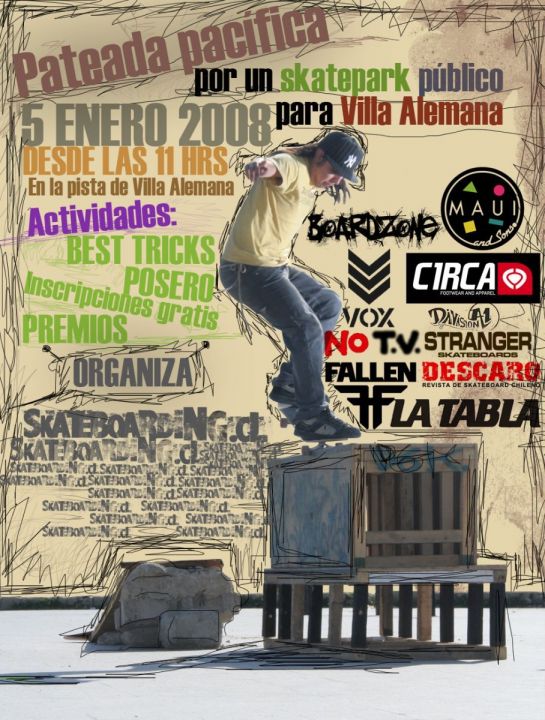 Patiada 5 enero por skatepark