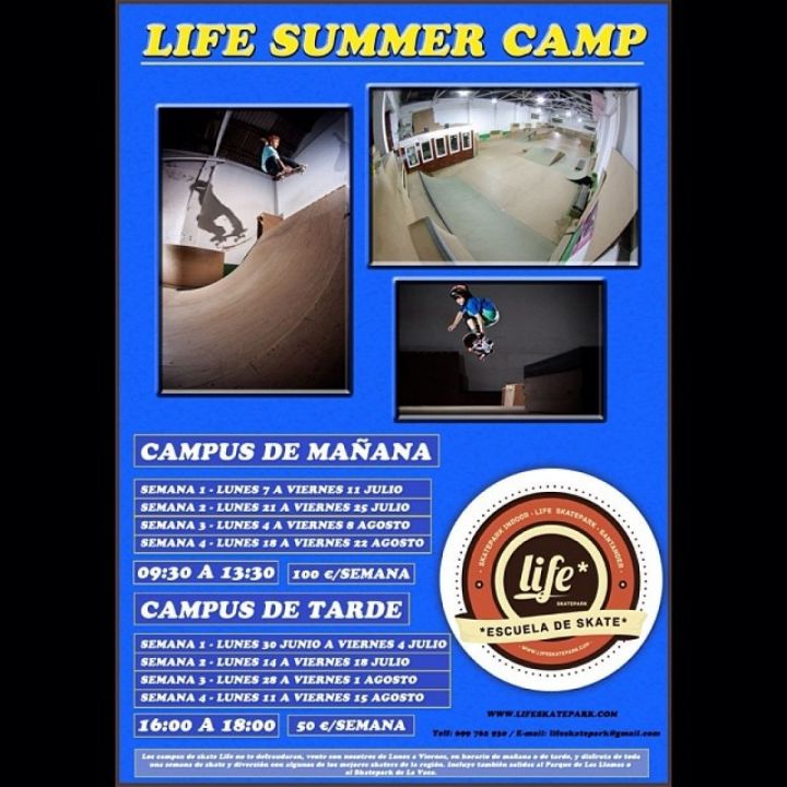 Inscripciones campus Life Skatepark Santander 2014