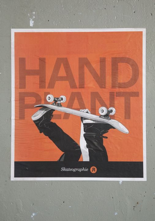 Skateographie art prints : Handplant